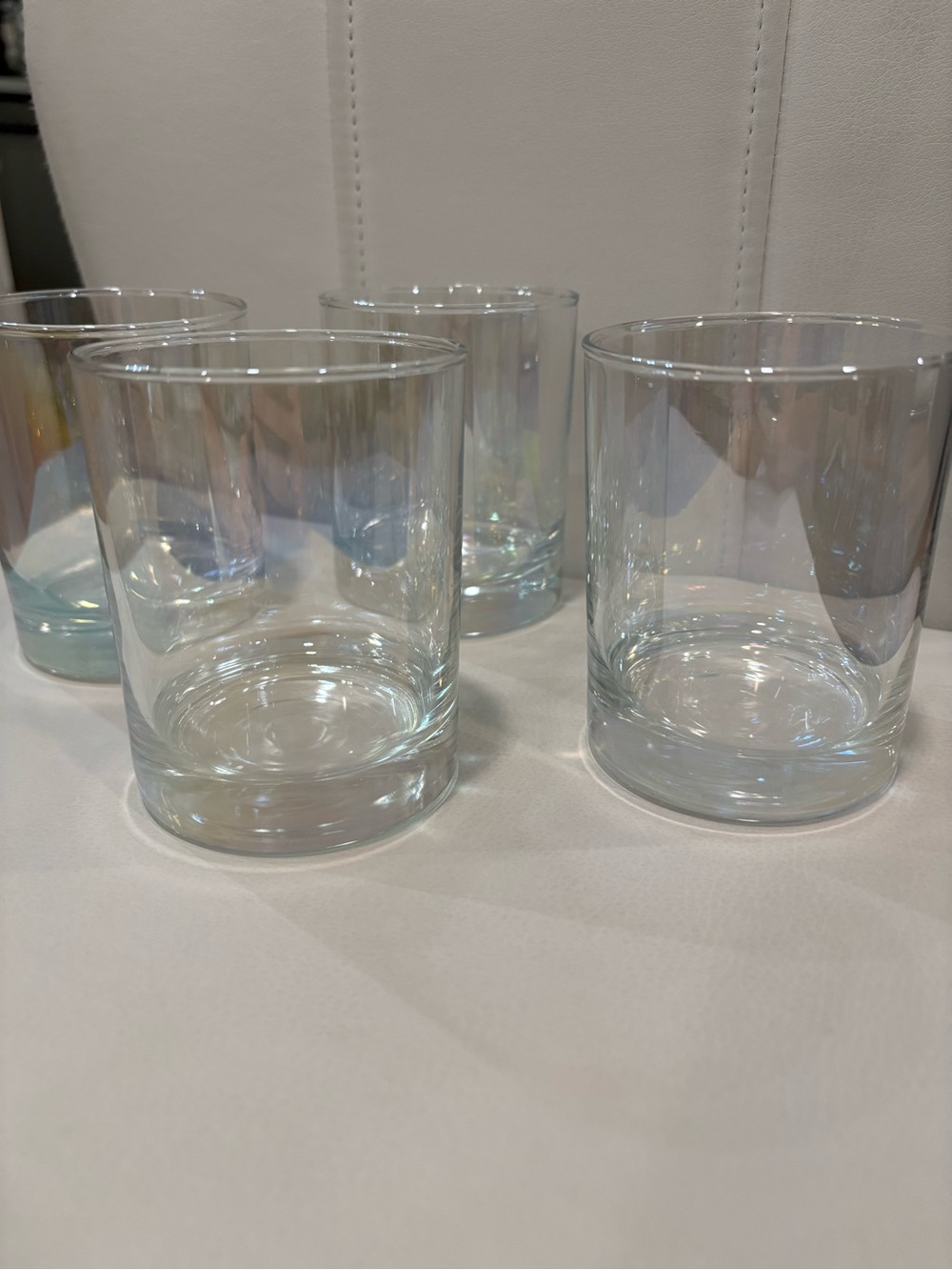 Set of 4 Iridescent Drinking Glasses - Picture 4 of 4